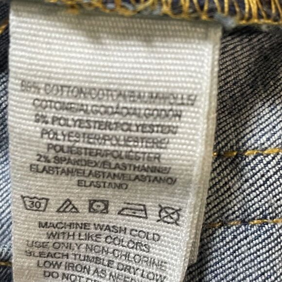 Free People 27 High Waisted Busted Knee Medium Wash Blue Skinny Stretch Jeans - Picture 6 of 6